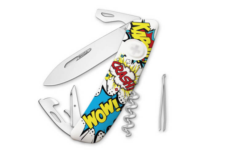 Couteau multifonction SWIZA D03 Pop Art 3 11 fonctions 95mm