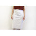 Tablier de cuisinier chef Deren 100% coton blanc