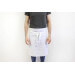 Tablier 1/2 chef professionnel 100% coton blanc 102 x 55cm