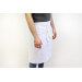 Tablier 1/2 chef professionnel 100% coton blanc 102 x 55cm