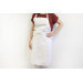 Tablier valet professionnel 100% coton blanc 100 x 100cm