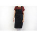 Tablier valet professionnel 100% coton noir 100 x 100cm