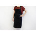 Tablier valet professionnel 100% coton noir 100 x 100cm