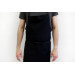 Tablier valet professionnel 100% coton noir 100 x 100cm