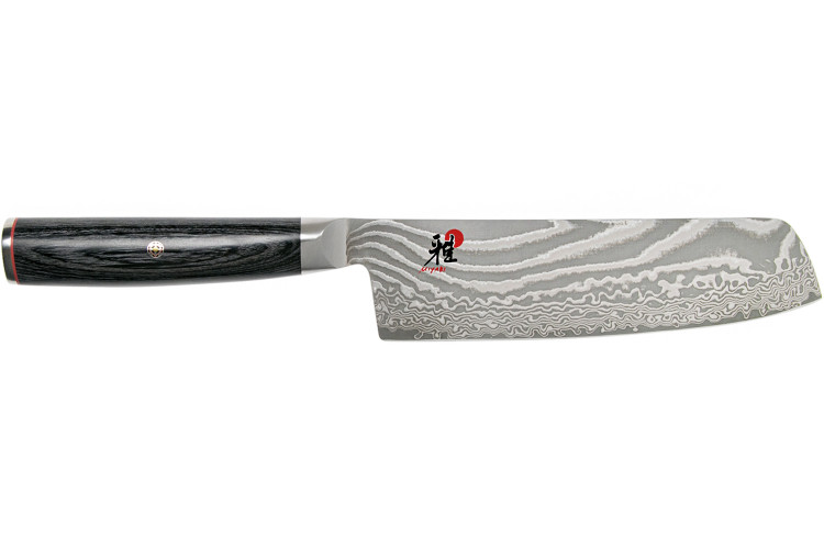 Couteau Nakiri japonais Miyabi 5000FCD lame 17cm damas 48 couches manche pakkawood