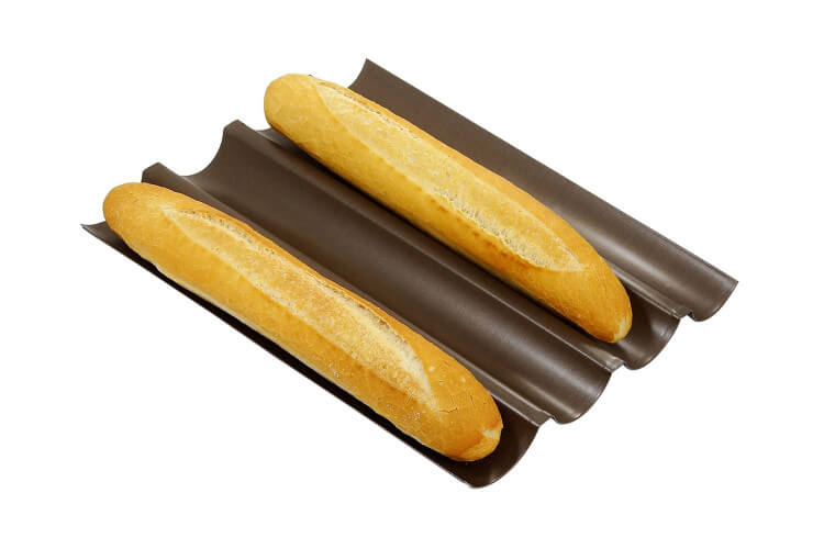 Plaque à baguettes Gobel 4 gouttières 38x32cm