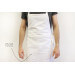 Tablier valet professionnel 100% coton blanc 100 x 100cm