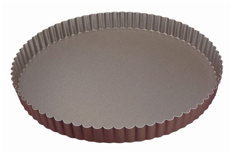 Tourtière ronde cannelée Gobel fond fixe - Diamètre 24cm