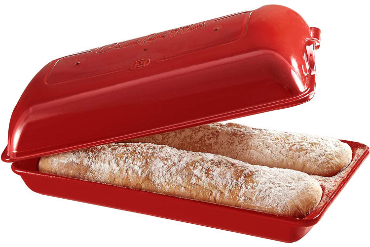 Moule &agrave; ciabatta Emile Henry en c&eacute;ramique 1,2l
