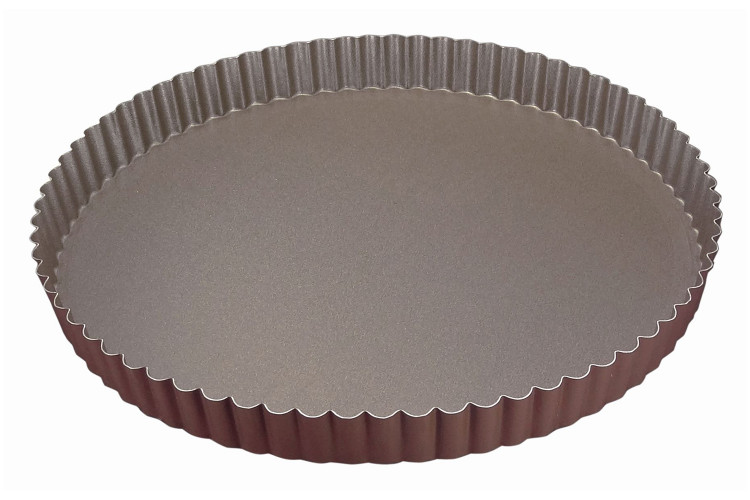 Tourti&egrave;re ronde cannel&eacute;e Gobel fond fixe - Diam&egrave;tre 28cm