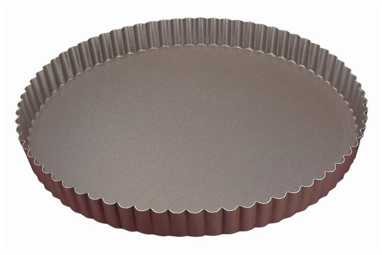Tourtière ronde cannelée Gobel fond fixe - Diamètre 28cm