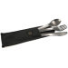 Couverts nomades Cookut Nabu en inox avec pochette