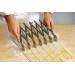 Rouleau multicoupe métal simple 7 roulettes lisses acier inox