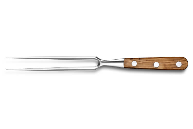 Fourchette à viande Sabatier Provençao 100% forgé 15cm manche en olivier 