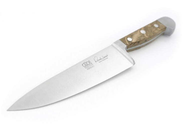 Couteau chef G&uuml;de Alpha Ch&ecirc;ne 21cm en acier forg&eacute; 