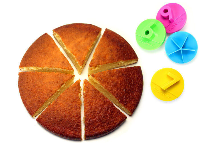 Set de 4 partageurs à gâteau Cookut Party en ABS