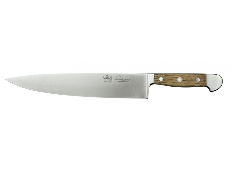 Couteau chef G&uuml;de Alpha Ch&ecirc;ne 26cm en acier forg&eacute;