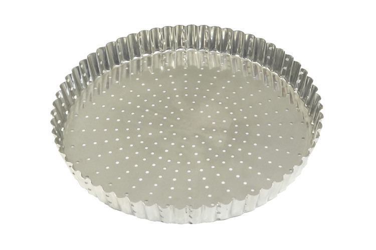 Tourti&egrave;re ronde cannel&eacute;e perfor&eacute;e Gobel fond fixe - 7 tailles