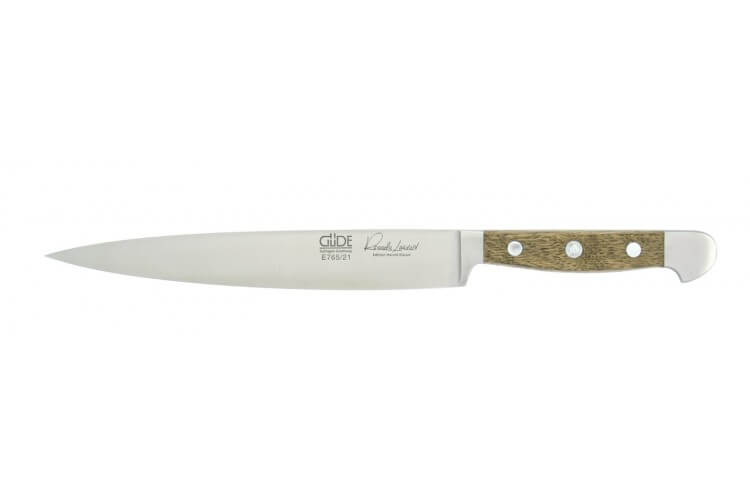 Couteau à découper Güde Alpha Chêne 21cm en acier forgé