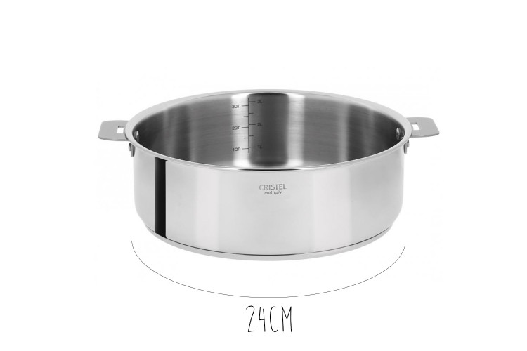 Sauteuse Cristel Casteline Amovible en inox