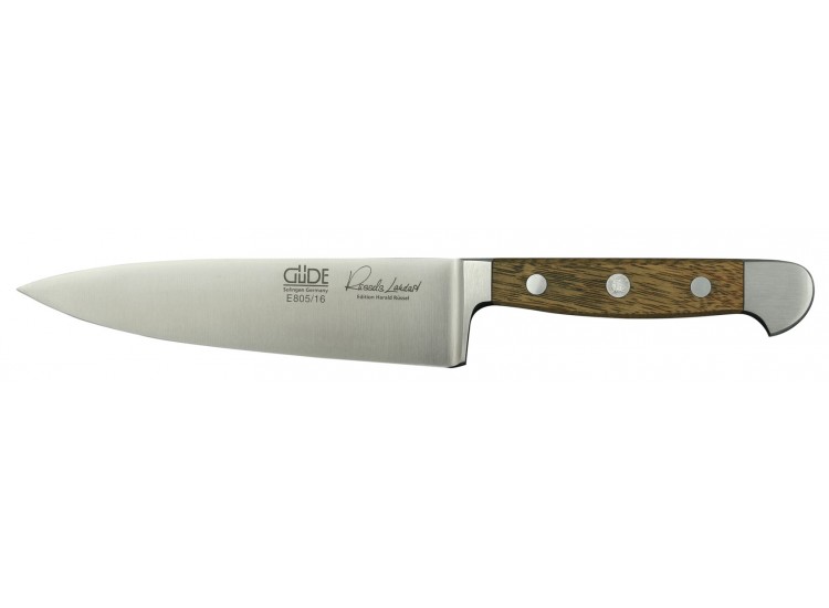 Couteau de chef G&uuml;de Alpha Ch&ecirc;ne 16cm en acier forg&eacute;