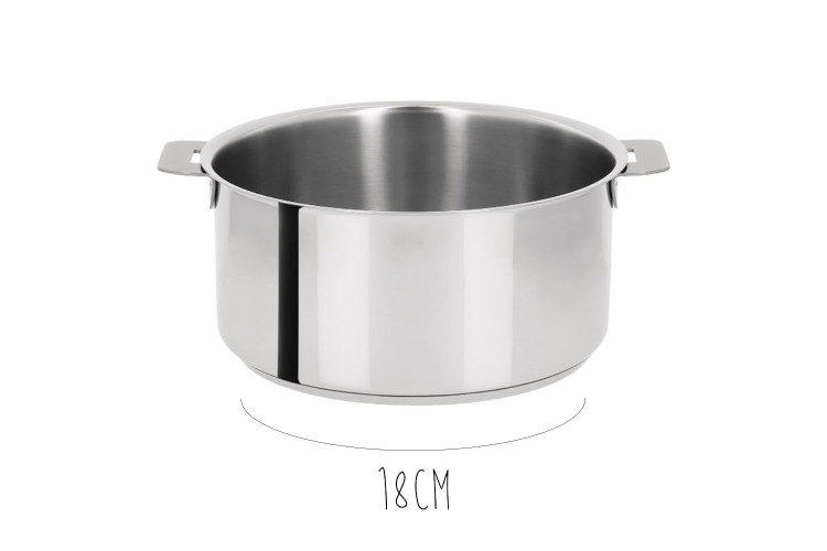 Casserole Cristel Mutine Amovible en inox