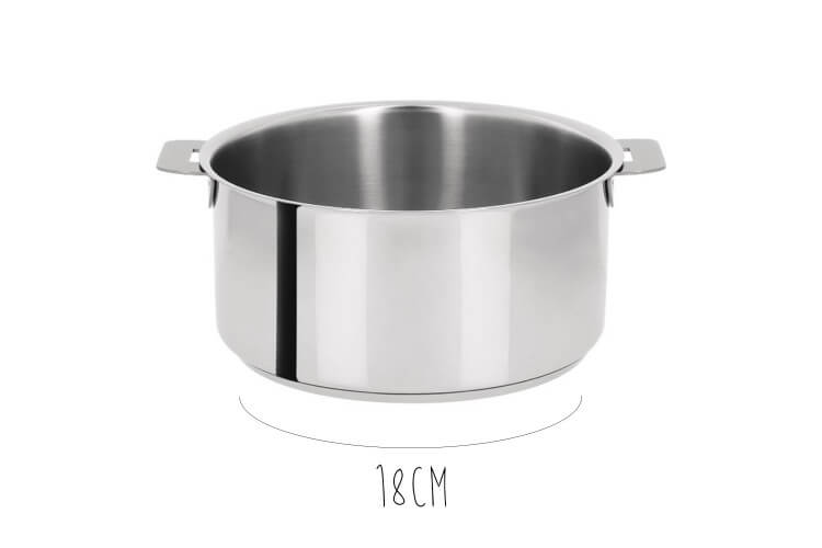 Casserole Cristel Mutine Amovible en inox