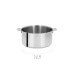 Set de 3 casseroles Cristel Mutine Amovible 16 à 20cm - Poignée couleur inclue
