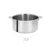 Set de 3 casseroles Cristel Mutine Amovible 16 à 20cm - Poignée couleur inclue