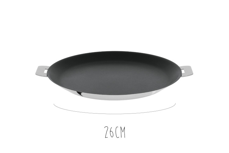 Cr&ecirc;pi&egrave;re inox antiadh&eacute;rente Cristel Mutine Amovible Exceliss