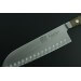 Couteau santoku alvéolé Güde Alpha Chêne 18cm en acier forgé