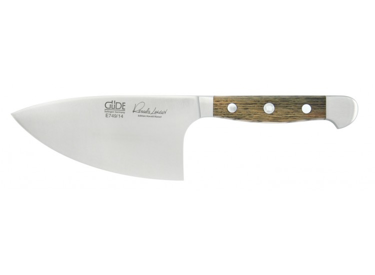 Couteau &agrave; fines herbes G&uuml;de  Alpha Ch&ecirc;ne Shark 14cm en acier forg&eacute;