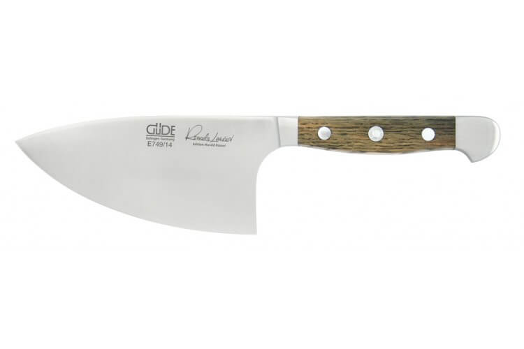 Couteau à fines herbes Güde  Alpha Chêne Shark 14cm en acier forgé