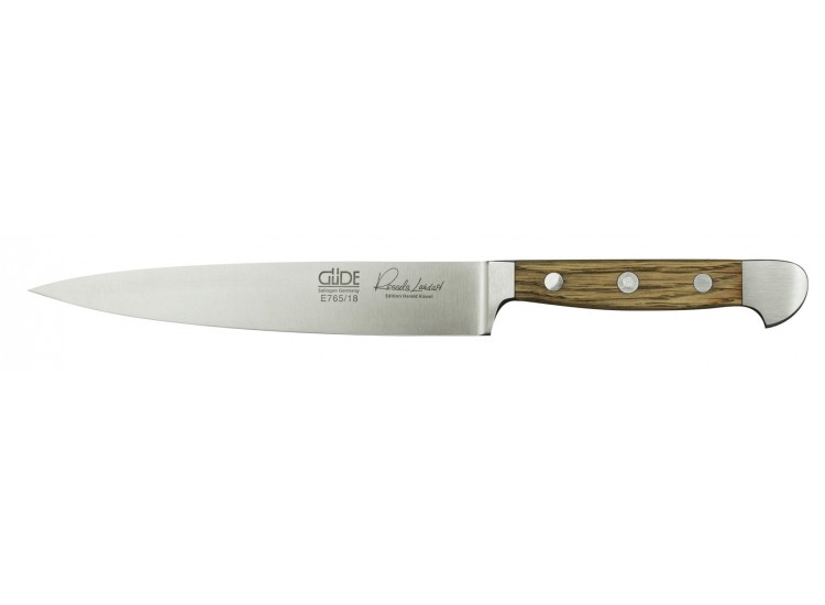 Couteau filet de sole flexible G&uuml;de Alpha Ch&ecirc;ne 18cm en acier forg&eacute;