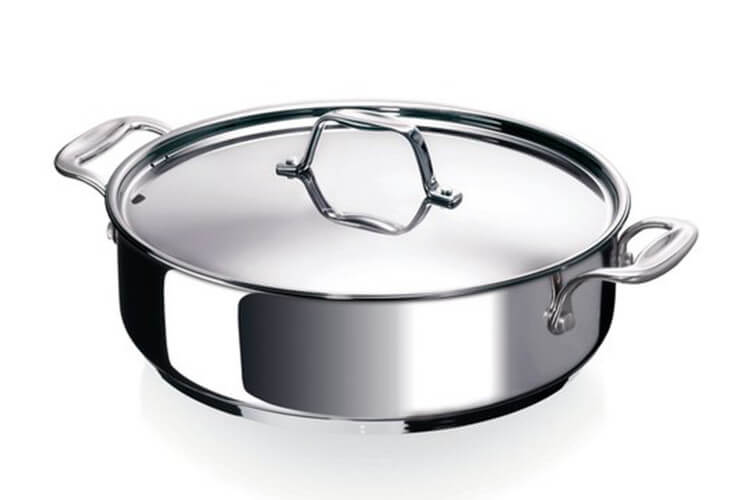 Sauteuse Beka Chef en inox avec couvercle 28cm