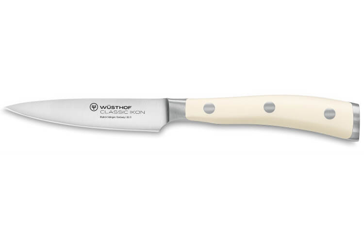 Couteau d'office Wüsthof Classic Ikon blanc forgé 9cm