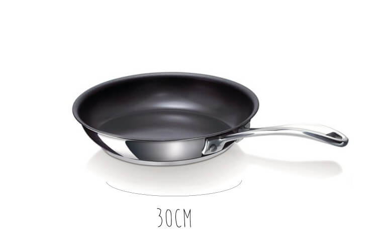Poêle anti adhésive Beka Chef en inox