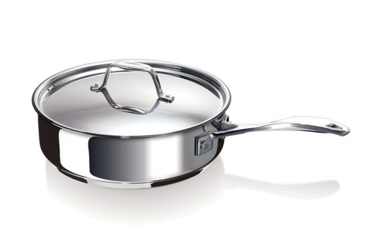 Sauteuse anti adh&eacute;sive Beka Chef en inox avec couvercle 24cm