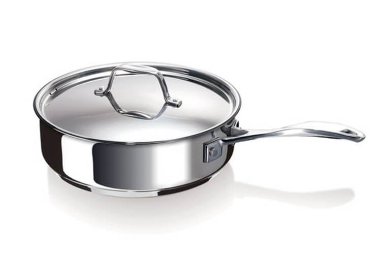 Sauteuse anti adhésive Beka Chef en inox avec couvercle 24cm