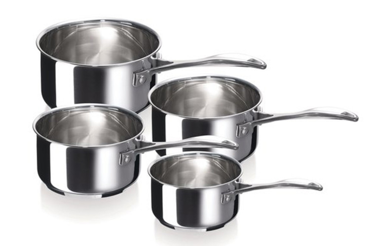 Set de 4 casseroles Beka Chef en inox 14 &agrave; 20cm