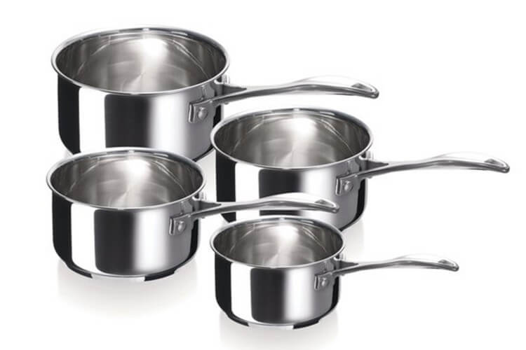 Set de 4 casseroles Beka Chef en inox 14 à 20cm
