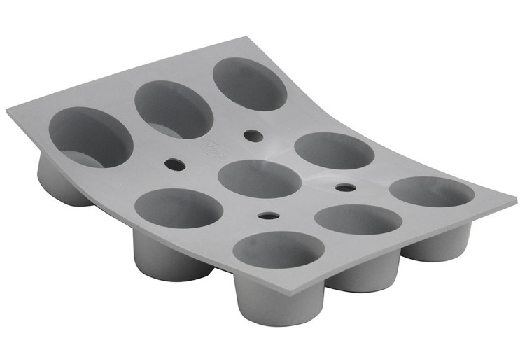 Moule &agrave; mini muffins De Buyer Elastomoule 9 ou 15 alv&eacute;oles