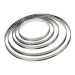 Cercle à tarte rond inox De Buyer bord roulé 20cm