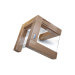 Bloc vide Artelegno Grand Prix en bois et plexiglass pour 10 couteaux de cuisine