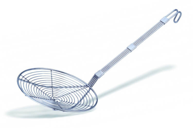 Araignée de cuisine géante tout inox diamètre 28cm