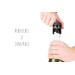 Pompe à vide pour vins et champagnes Peugeot Epivac Duo 15cm + 3 bouchons