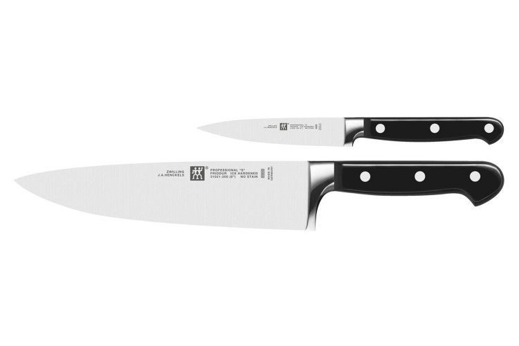 Coffret 2 couteaux Zwilling Professionnal S forg&eacute;s Office + Chef 