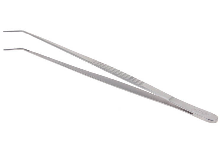Pince de présentation De Buyer bout recourbé en inox