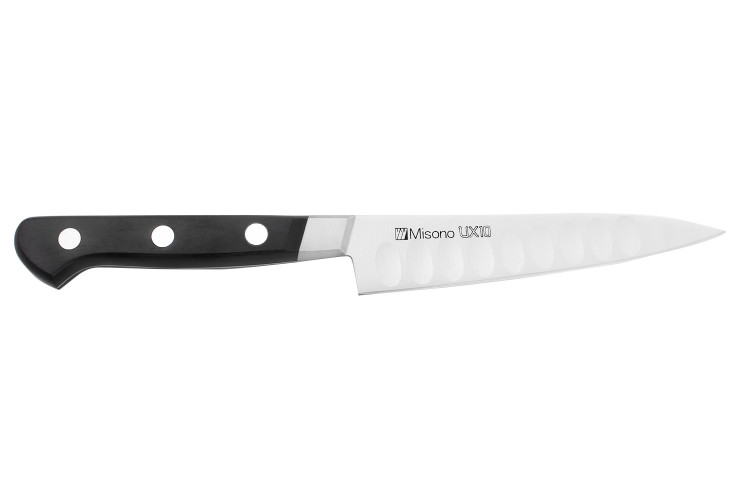 Couteau universel japonais Misono UX10 alv&eacute;ol&eacute; 12cm