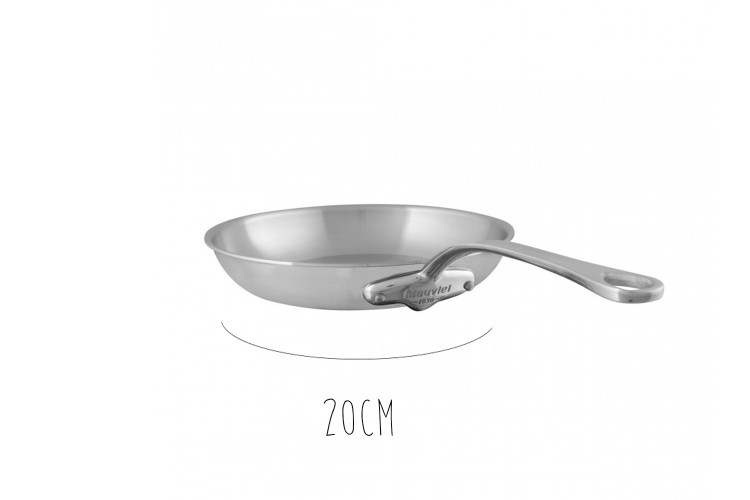 Po&ecirc;le Mauviel M'Urban3 en inox avec poign&eacute;e fixe